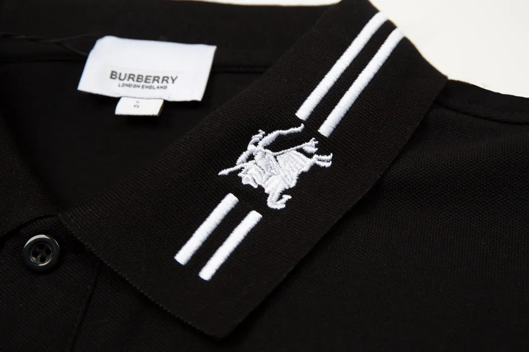 Burberry/ New Arrival Polo ！ ， polo ，Classic ， Versatile ， ， ！， ， Breathable， ， ， ， ， Premium ！M-3XL :Black